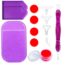 Laden Sie das Bild in den Galerie-Viewer, Premium-Stift Diamond Painting Violett 5 Varianten