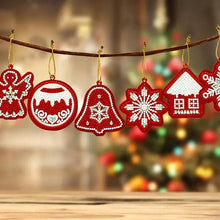 Laden Sie das Bild in den Galerie-Viewer, Anhänger Weihnachtsbaum 10 Stück Set