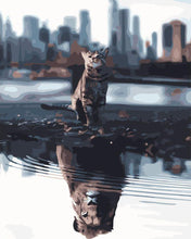 Laden Sie das Bild in den Galerie-Viewer, Katze und Löwe | Figured'Art