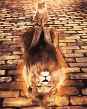 Laden Sie das Bild in den Galerie-Viewer, Katze und Löwe 2 | Figured'Art