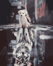 Laden Sie das Bild in den Galerie-Viewer, Welpe und Wolf | Figured'Art