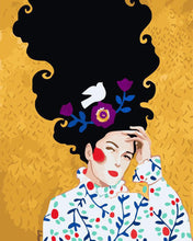 Laden Sie das Bild in den Galerie-Viewer, Frau mit schwarzen Haaren | Figured'Art