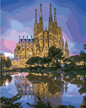 Laden Sie das Bild in den Galerie-Viewer, Kathedrale und Spiegelung im See | Figured'Art