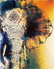 Laden Sie das Bild in den Galerie-Viewer, Malen nach Zahlen Erwachsene Asiatischer Elefant Figured'Art