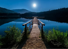 Laden Sie das Bild in den Galerie-Viewer, Malen nach Zahlen für Erwachsene | Mond und Pier | Figured'Art