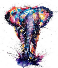 Laden Sie das Bild in den Galerie-Viewer, Malen nach Zahlen für Erwachsene | Asiatischer Elefant Malerei | Figured'Art