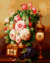 Laden Sie das Bild in den Galerie-Viewer, Malen nach Zahlen für Erwachsene | Blumen und Trauben | Figured'Art