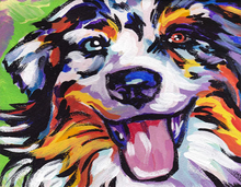 Laden Sie das Bild in den Galerie-Viewer, Malen nach Zahlen für Erwachsene | Hund mit ausgestreckter Zunge | Figured'Art