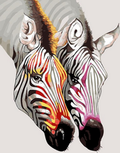 Laden Sie das Bild in den Galerie-Viewer, Malen nach Zahlen für Erwachsene | Die Zebras | Figured'Art