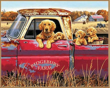 Laden Sie das Bild in den Galerie-Viewer, Malen nach Zahlen für Erwachsene | Hunde auf dem Bauernhof | Figured'Art