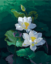 Laden Sie das Bild in den Galerie-Viewer, Malen nach Zahlen für Erwachsene | Die Blumen des kleinen Sees | Figured'Art