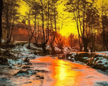 Laden Sie das Bild in den Galerie-Viewer, Malen nach Zahlen für Erwachsene | Flüsse im Winter | Figured'Art
