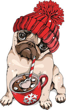 Laden Sie das Bild in den Galerie-Viewer, Malen nach Zahlen für Erwachsene | Hund und Tasse | Figured'Art