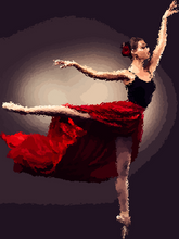 Laden Sie das Bild in den Galerie-Viewer, Malen nach Zahlen für Erwachsene | Ballerina auf den Zehen 2 | Figured'Art