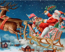 Laden Sie das Bild in den Galerie-Viewer, Malen nach Zahlen für Erwachsene | Weihnachtsmann in Amerika | Figured'Art