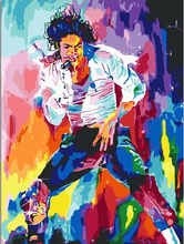 Laden Sie das Bild in den Galerie-Viewer, Malen nach Zahlen für Erwachsene | Michael Jackson in Farbe | Figured'Art