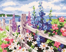 Laden Sie das Bild in den Galerie-Viewer, Malen nach Zahlen für Erwachsene | Gartenzaun und Blumen | Figured'Art