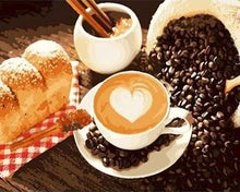 Laden Sie das Bild in den Galerie-Viewer, Malen nach Zahlen für Erwachsene | Frischer Kaffee | Figured'Art