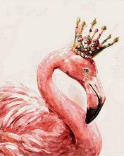 Laden Sie das Bild in den Galerie-Viewer, Malen nach Zahlen für Erwachsene | Königlicher Flamingo | Figured'Art