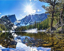 Laden Sie das Bild in den Galerie-Viewer, Malen nach Zahlen für Erwachsene | Berg und Fluss | Figured'Art