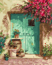 Laden Sie das Bild in den Galerie-Viewer, Malen nach Zahlen für Erwachsene | Eingang mit Blumen | Figured'Art
