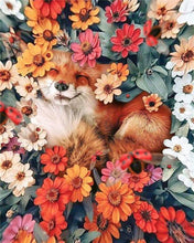 Laden Sie das Bild in den Galerie-Viewer, Malen nach Zahlen für Erwachsene | Kleiner Fuchs und Blumen 2 | Figured'Art