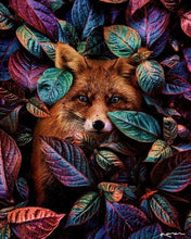 Laden Sie das Bild in den Galerie-Viewer, Malen nach Zahlen für Erwachsene | Fuchs und Blätter | Figured'Art