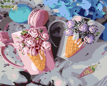Laden Sie das Bild in den Galerie-Viewer, Malen nach Zahlen – Tassen und Macarons