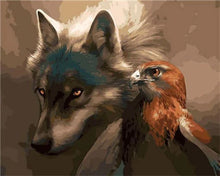 Laden Sie das Bild in den Galerie-Viewer, Malen nach Zahlen – Der Wolf und der Adler