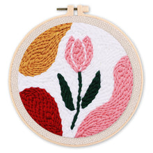 Laden Sie das Bild in den Galerie-Viewer, Punch Needle set Rosa Tulpe