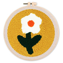 Laden Sie das Bild in den Galerie-Viewer, Punch Needle set Hübsche weiße Blume