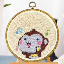 Laden Sie das Bild in den Galerie-Viewer, Punch Needle set Musikalisches Äffchen