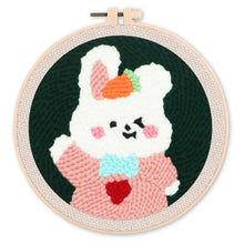 Laden Sie das Bild in den Galerie-Viewer, Punch Needle set Kleiner winkender Hase