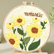 Laden Sie das Bild in den Galerie-Viewer, Punch Needle set Romantische Sonnenblumen