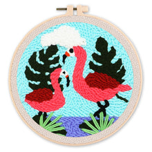 Laden Sie das Bild in den Galerie-Viewer, Punch Needle set Ein Flamingo-Paar