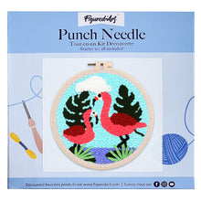 Laden Sie das Bild in den Galerie-Viewer, Punch Needle Ein Flamingo-Paar