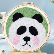 Laden Sie das Bild in den Galerie-Viewer, Punch Needle set Pandakopf