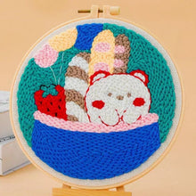 Laden Sie das Bild in den Galerie-Viewer, Punch Needle set Frühstückskatze