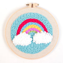 Laden Sie das Bild in den Galerie-Viewer, Punch Needle set Heller Regenbogen