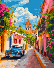 Laden Sie das Bild in den Galerie-Viewer, Diamond Painting - Oldtimer Auto in Mexiko City