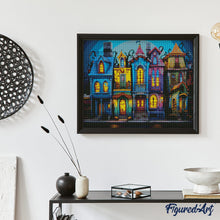 Laden Sie das Bild in den Galerie-Viewer, Diamond Painting - Bunte Gotische Häuser
