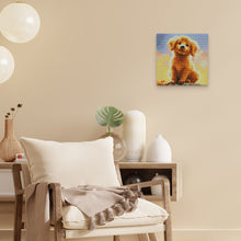Laden Sie das Bild in den Galerie-Viewer, Mini Diamond Painting 25 x 25 cm - Süßer Golden Retriever Welpe