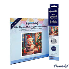 Laden Sie das Bild in den Galerie-Viewer, Mini Diamond Painting 25 x 25 cm - Froher Schneemann im Raum