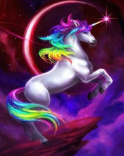 Laden Sie das Bild in den Galerie-Viewer, Kreuzstich – Einhorn im Kosmos