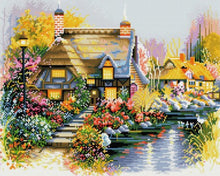 Laden Sie das Bild in den Galerie-Viewer, Diamond Painting – Haus am Rande des Flusses