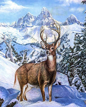 Laden Sie das Bild in den Galerie-Viewer, Diamond Painting – Großer Hirsch in den Bergen