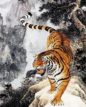 Laden Sie das Bild in den Galerie-Viewer, Diamond Painting – Annäherung an Tiger