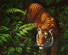 Laden Sie das Bild in den Galerie-Viewer, Malen nach Zahlen für Erwachsene | Tiger im Farne | Figured'Art