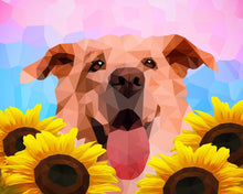 Laden Sie das Bild in den Galerie-Viewer, Malen nach Zahlen – Hund Polygon Art