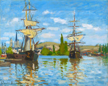 Laden Sie das Bild in den Galerie-Viewer, Diamond Painting – Schiffe auf der seine in Rouen – Monet | Figured'Art